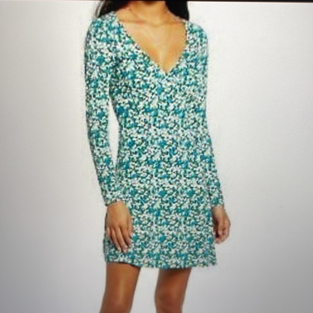 BP Floral Viscose Dress Large NWT